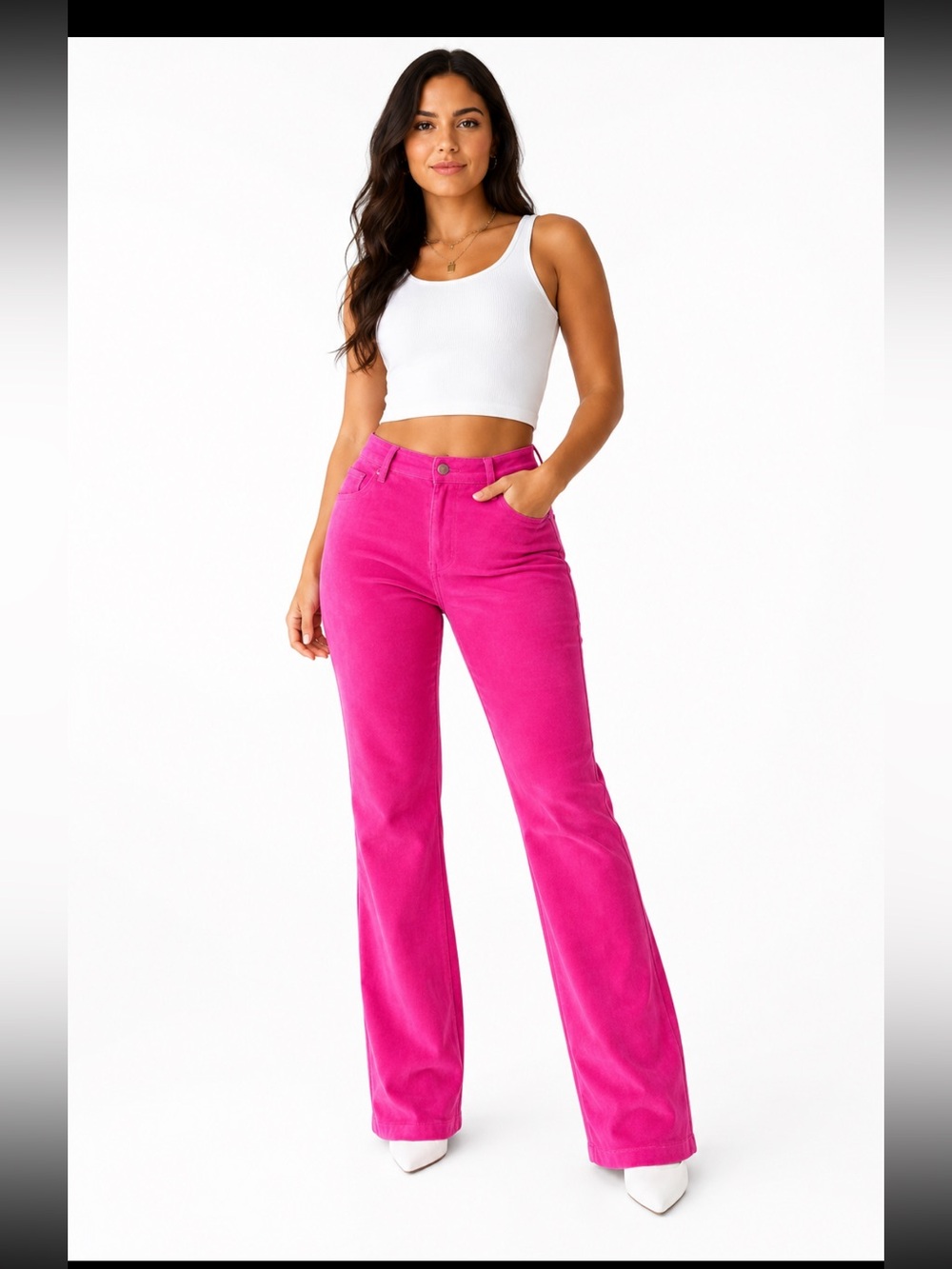 G.Hook Hot Pink Genuine Leather Pants Size 12 NWT Y2K Statement Wide Leg